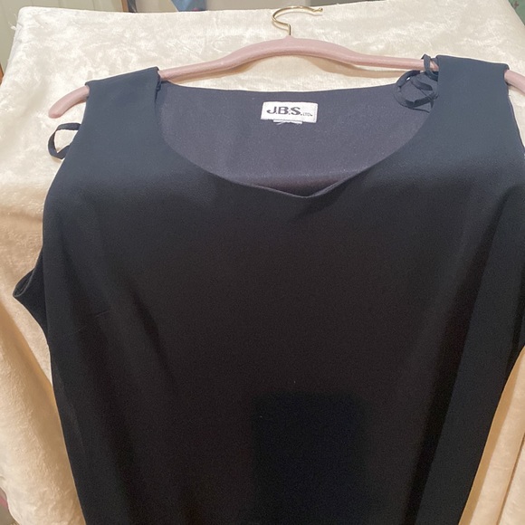 Fits like xl jbs ltd dress with sheer jacket black - Picture 3 of 5